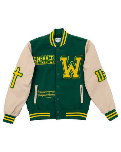Green Ecclesiastes varsity jacket